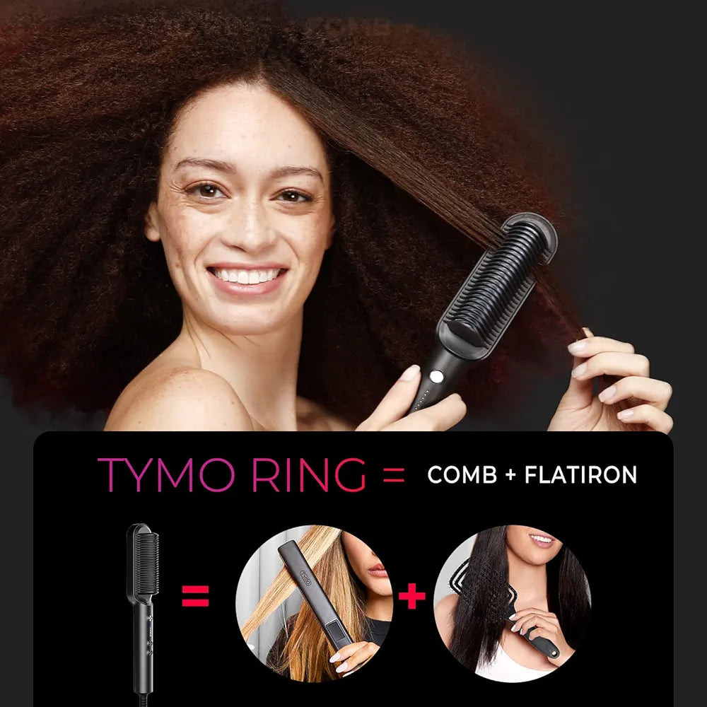 Professional Electric Hair Brush Straightener Heating Combs Hair Styler Curling Iron 909